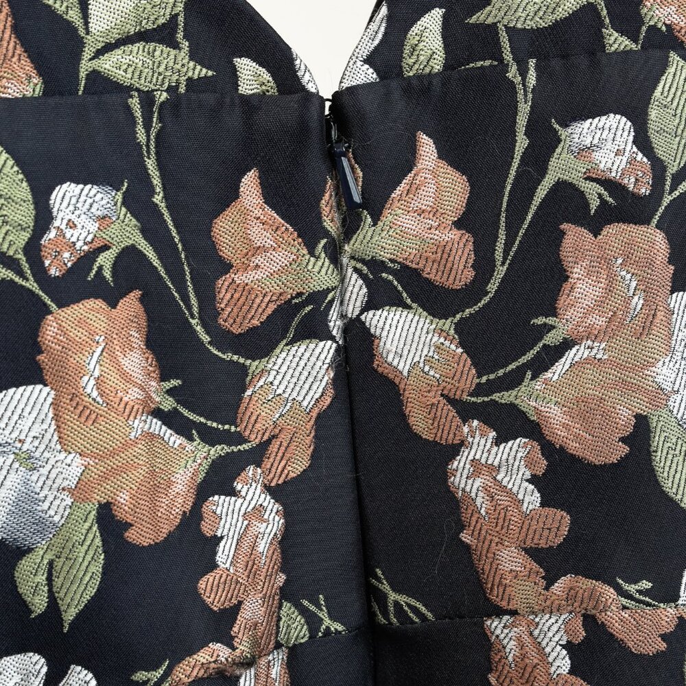 ML Monique Lhuillier Midnight Floral Jacquard Maxi Dress - Picture 7 of 11